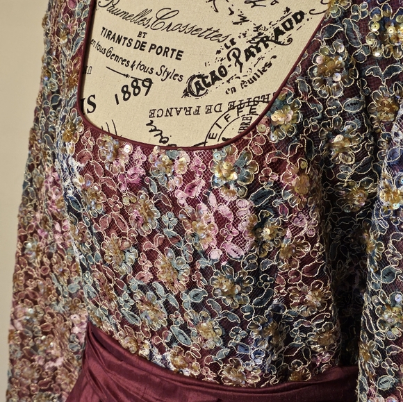 FABULOUS JONATHAN TAIT VINTAGE  TAFETTA PARTY DRESS!!! 👗 ❤️ 🩷 - Picture 2 of 16